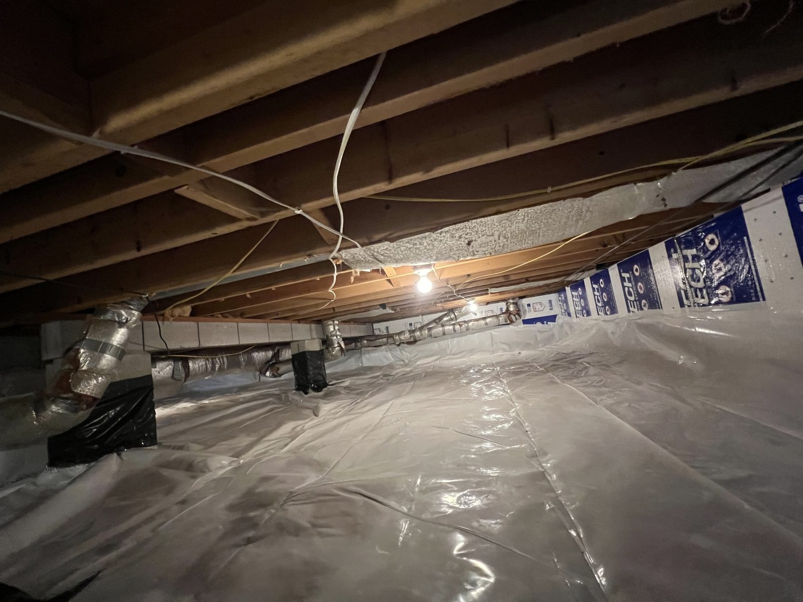 Completed crawl space encapsulation in Indianapolis